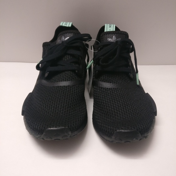 Womens Adidas Nmd R1 Mint Glow Black Green - Picture 4 of 8